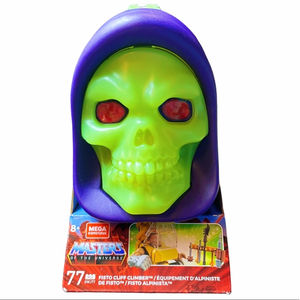 Mega Construx Masters Of The Universe Glow in the Dark Skeletor Head Fisto